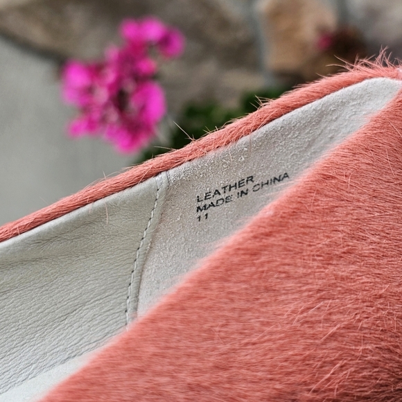 Greycity Calf Hair Genuine Leather Coral Pump Square Comfortable Heels Size 11 - Picture 10 of 16